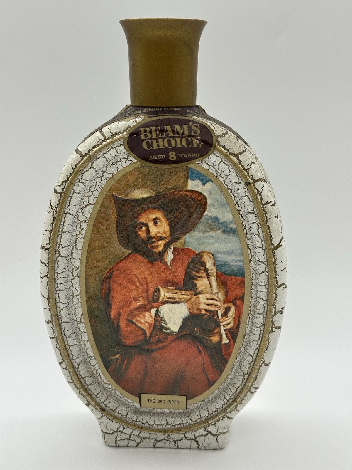 VTG Decanter Beam's Choice Jim Beam The Bag Piper by Van Dyck Empty Bottle