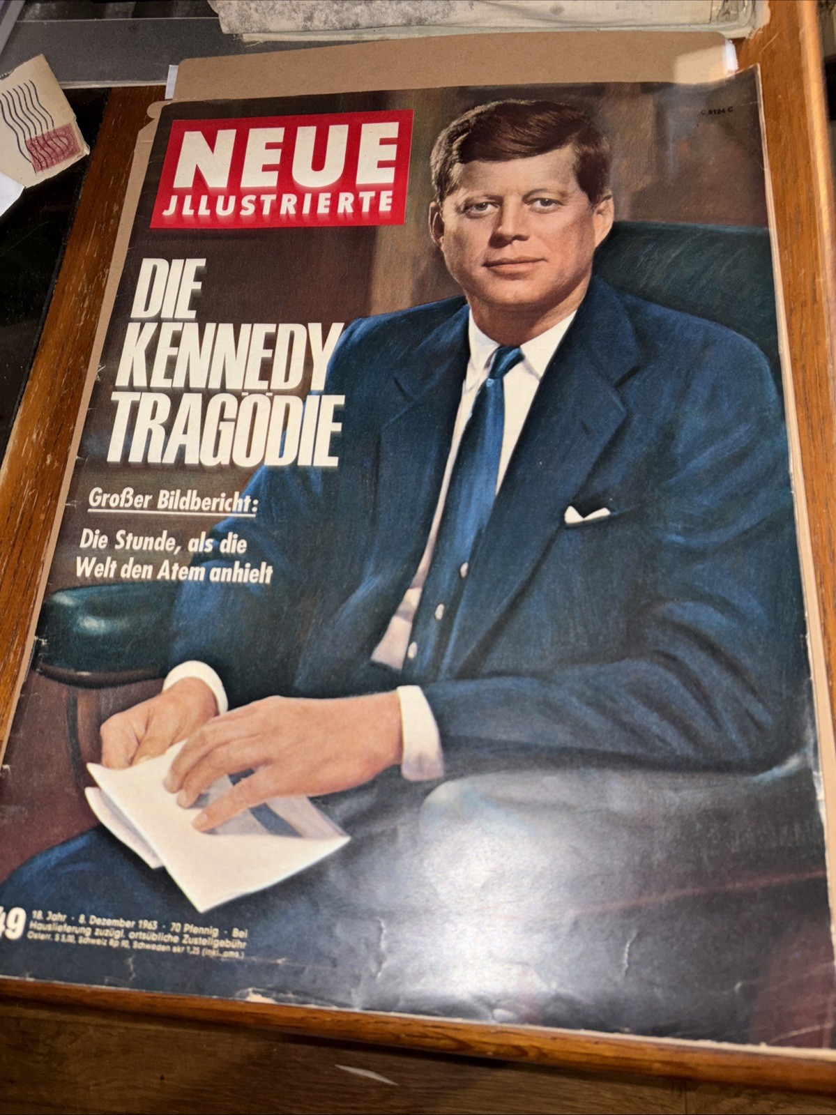 Vintage 1963 Neue Illustrierte German Magazine JFK Kennedy Assassination Tragedy