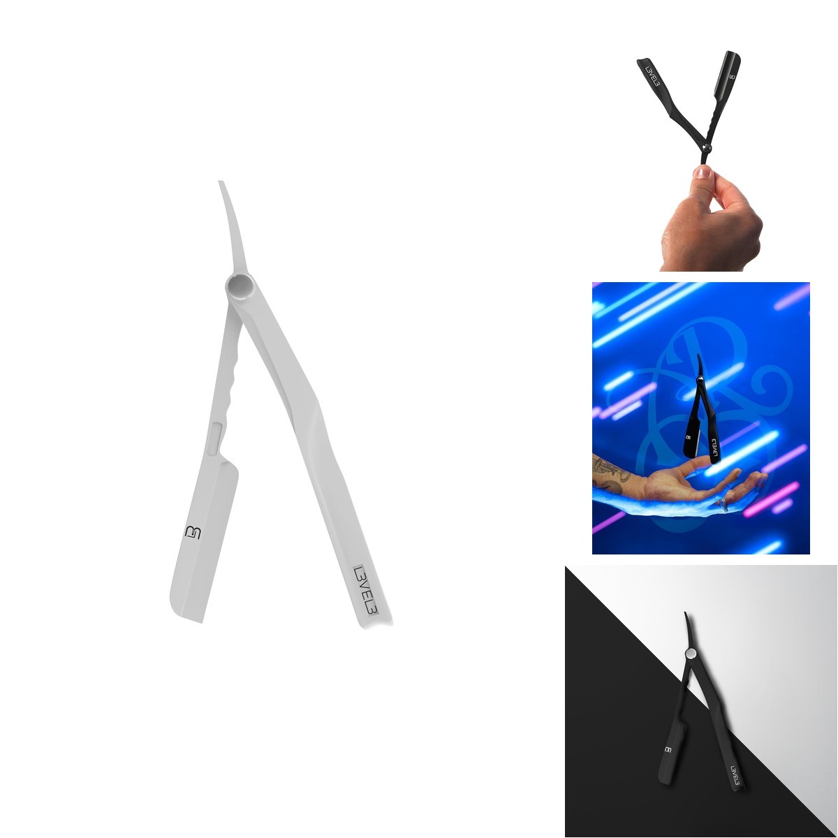 Level 3 Milly Razor Holder Professional Straight Razor Holder For Barbers SRX014