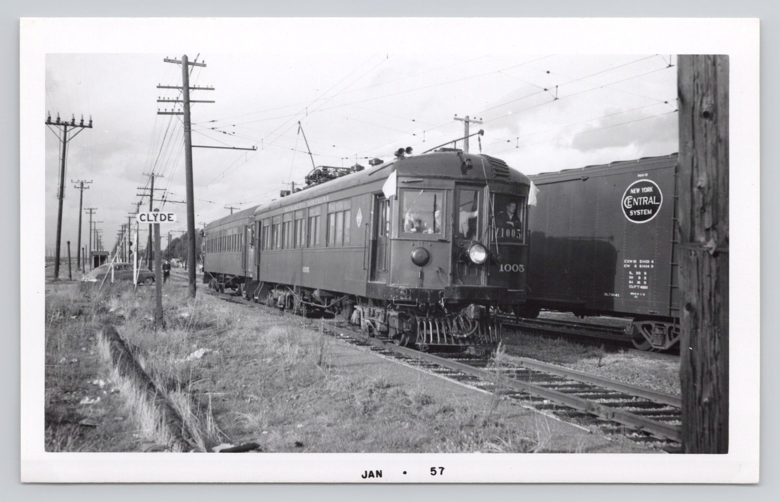 Vintage 1957 Photo Sacramento Northern #1005 Farewell Excursion Clyde California