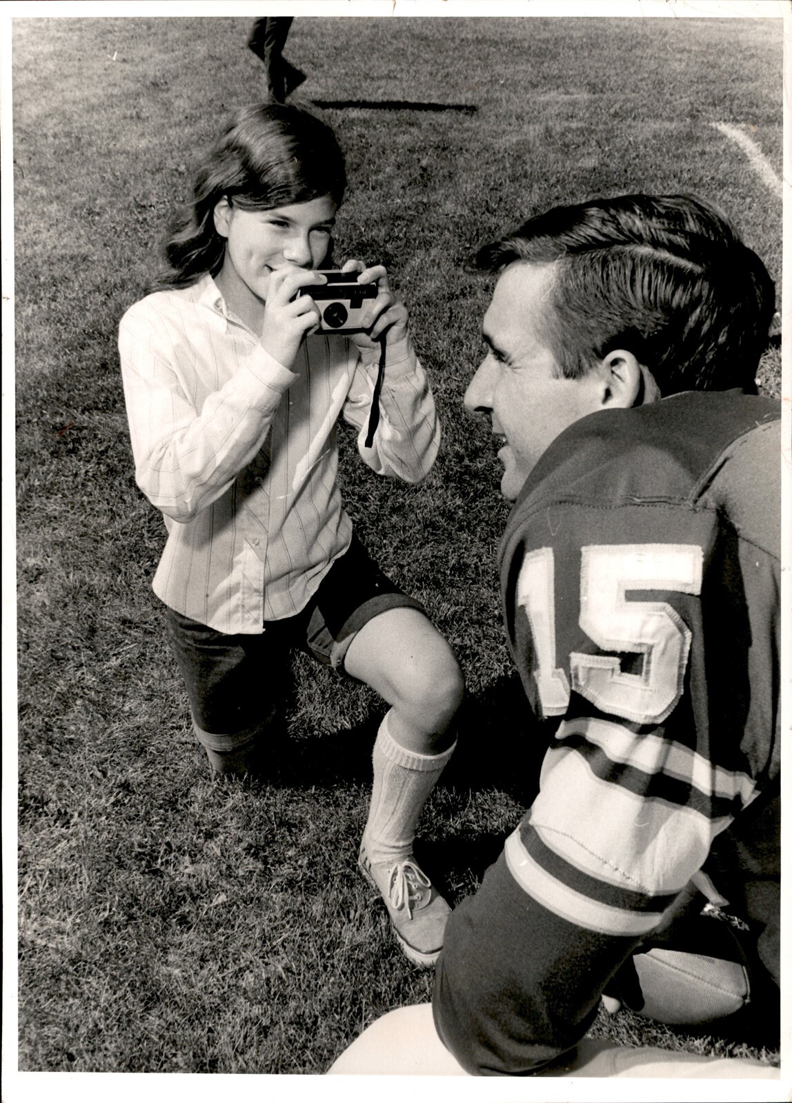 LG46 1969 Original John Croft Photo GARY CUZZO Minnesota Vikings Athlete Pose