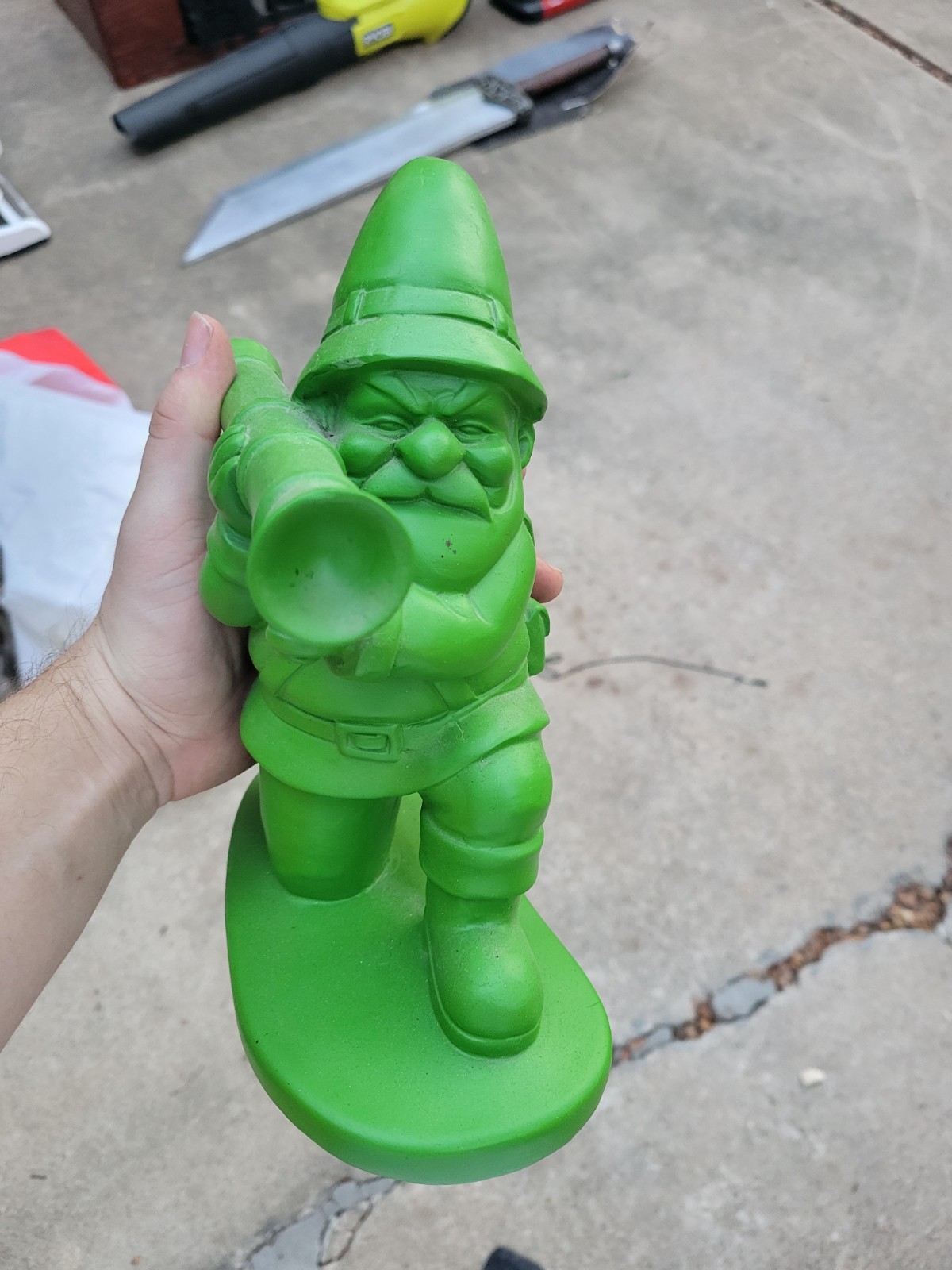BigMouth Inc. Green Army Man Garden Gnome