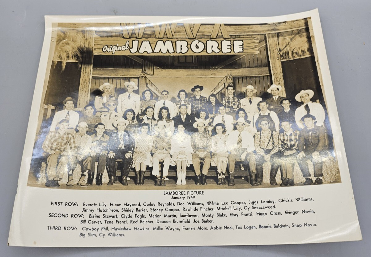 The World's Original WWVA Jamboree Cast Photo 1949