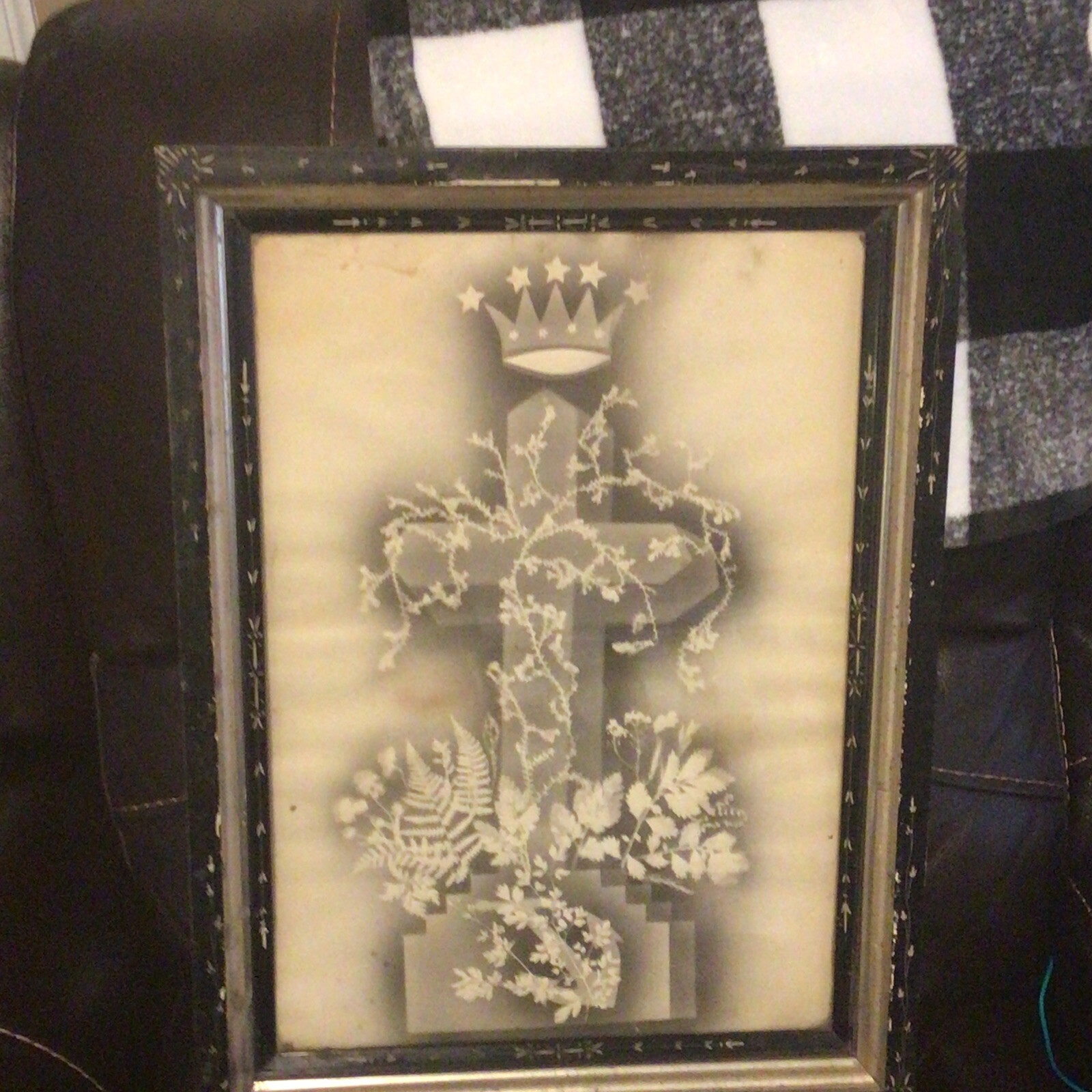 1800’s Victorian Period Framed Religious Artwork 23.25x17.25in *RARE*