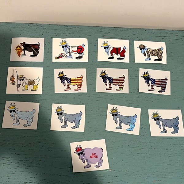 GOAT USA Stickers Lot of 13