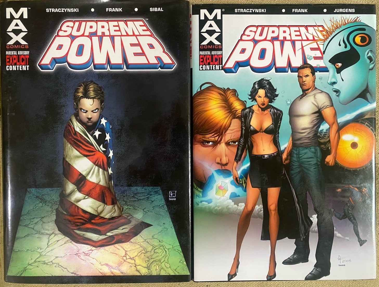 Supreme Power Marvel Max HC vol 1 2 set JMS NM OOP
