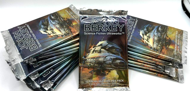 Vtg. 1994 John Berkey Sci-Fi Ultraworks, 20 Factory Sealed Packs, By FPG Cards