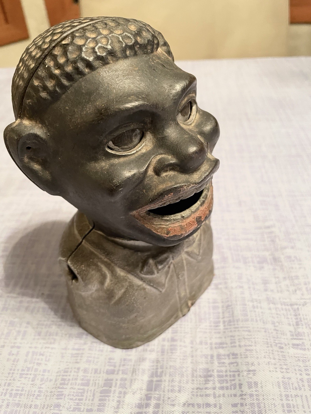 antique cast iron  Mechanical bank Jolly ******