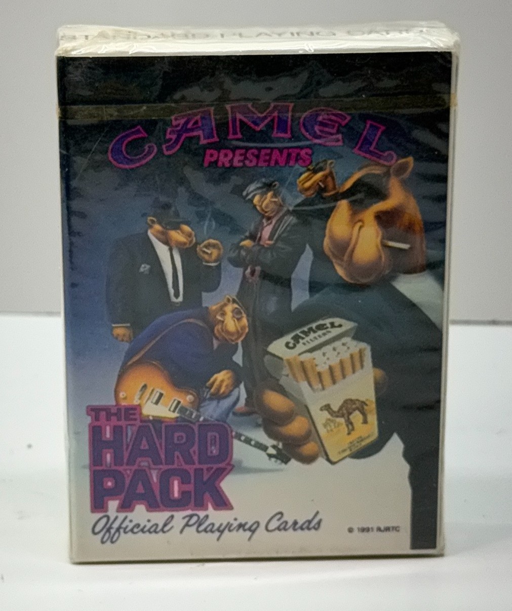 Vintage 1991 Camel Presents The Hard Pack Official Playing Cards Joe Camel