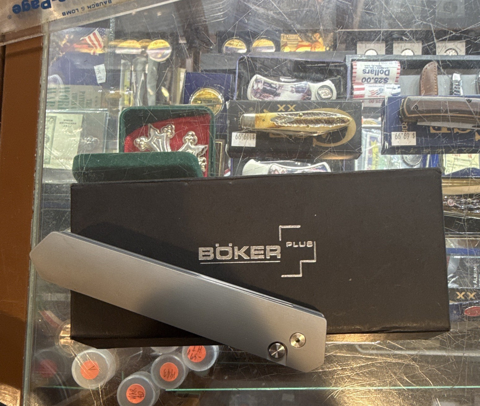 Limited Edition Rare Böker Plus Silver Metal Handle SS