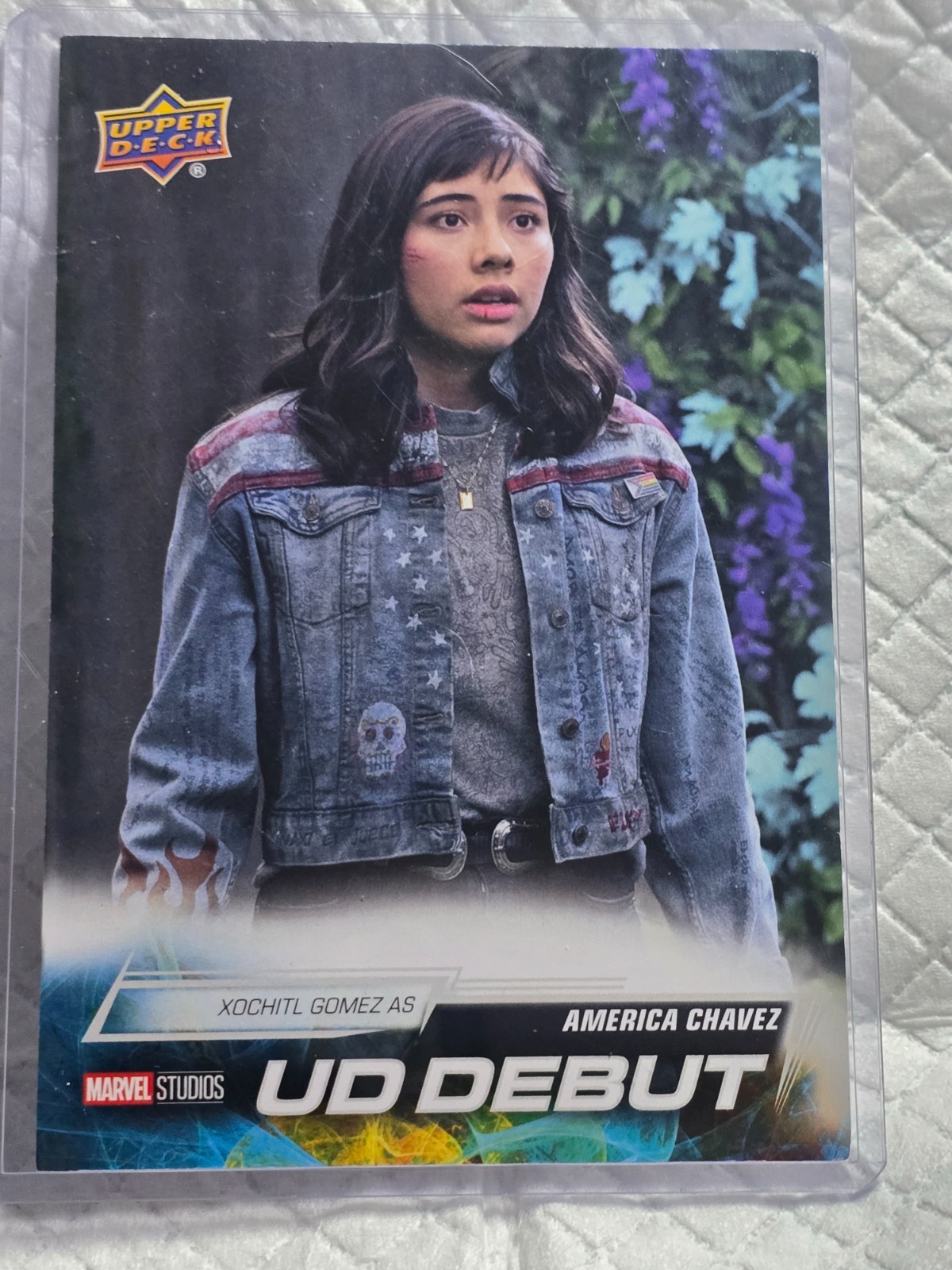 2024 UD Marvel Studios Xochitl Gomez As America Chavez Jumbo #252 w/Top Loader