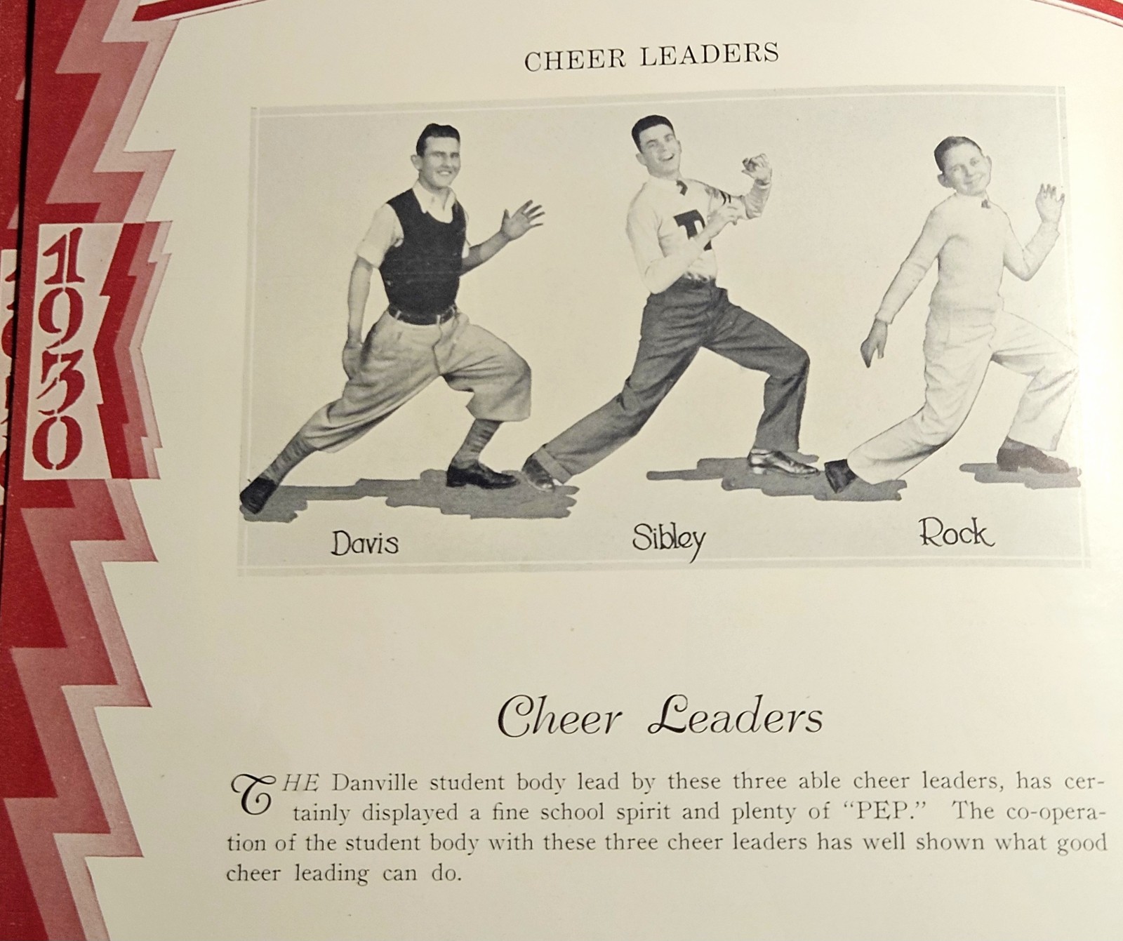 1930 DANVILLE HIGH SCHOOL YEARBOOK,JOHN SIBLEY/ANIMATOR ACTOR/ILLINOIS+MORE L@@K
