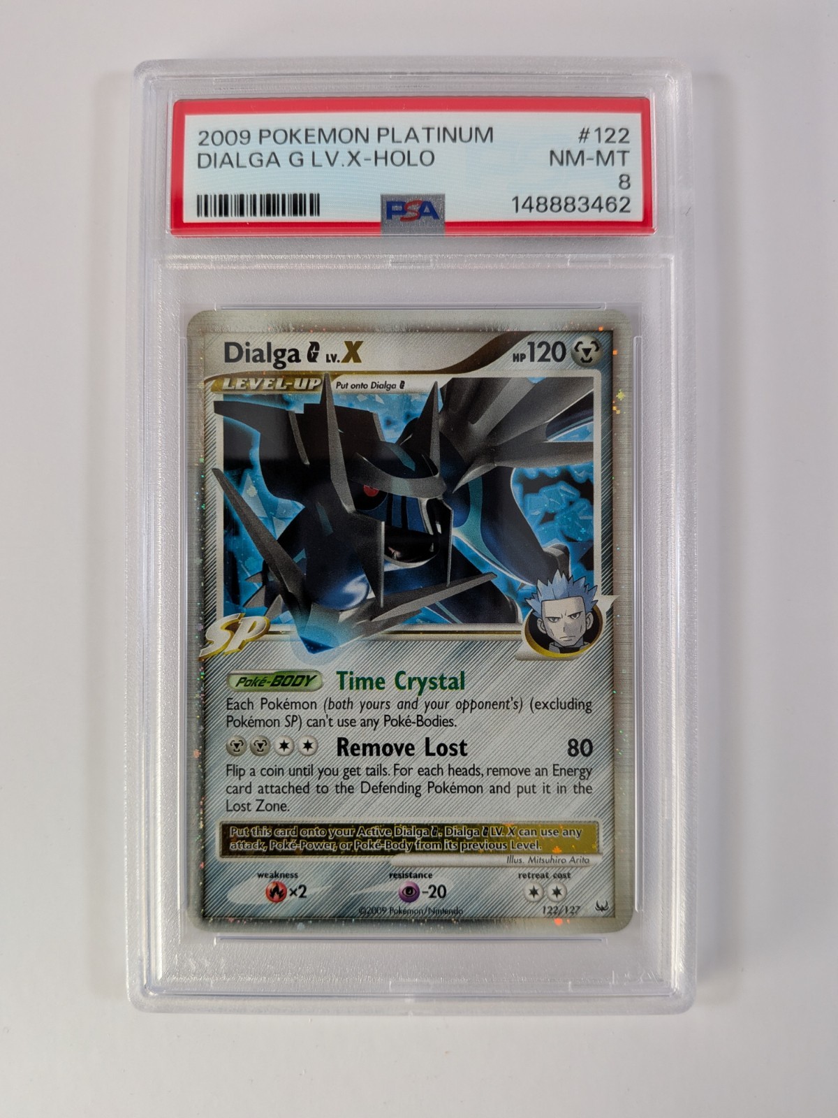 Dialga G LV.X 122/127 Platinum PSA 8 Pokémon Card