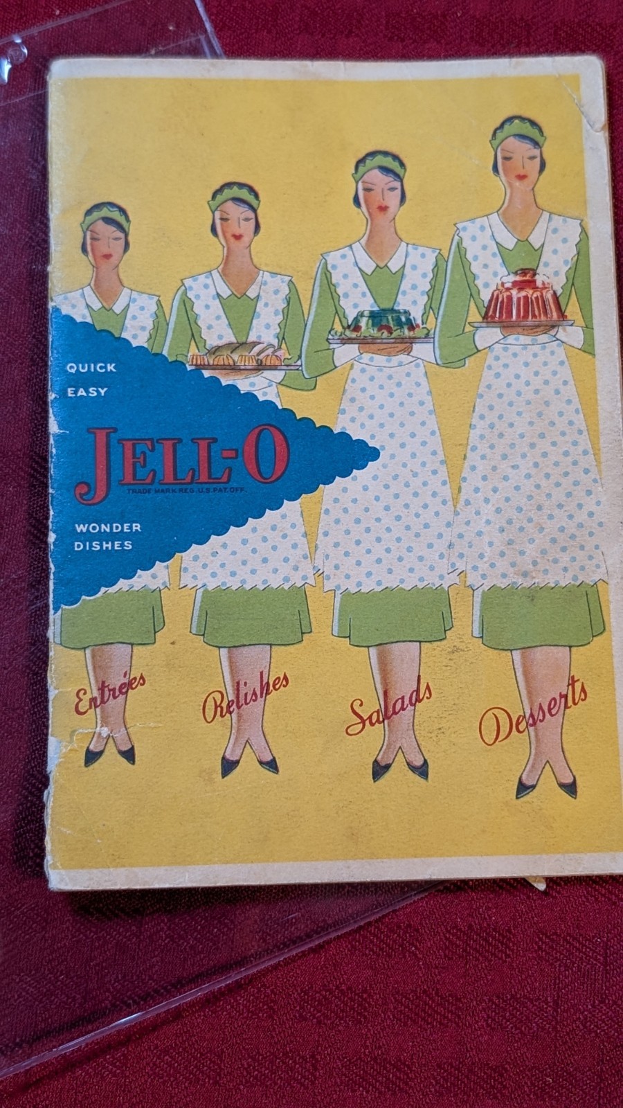 Vintage 1930s Jell-O Recipe Booklet Cookbook – Art Deco Advertising Pamphlet