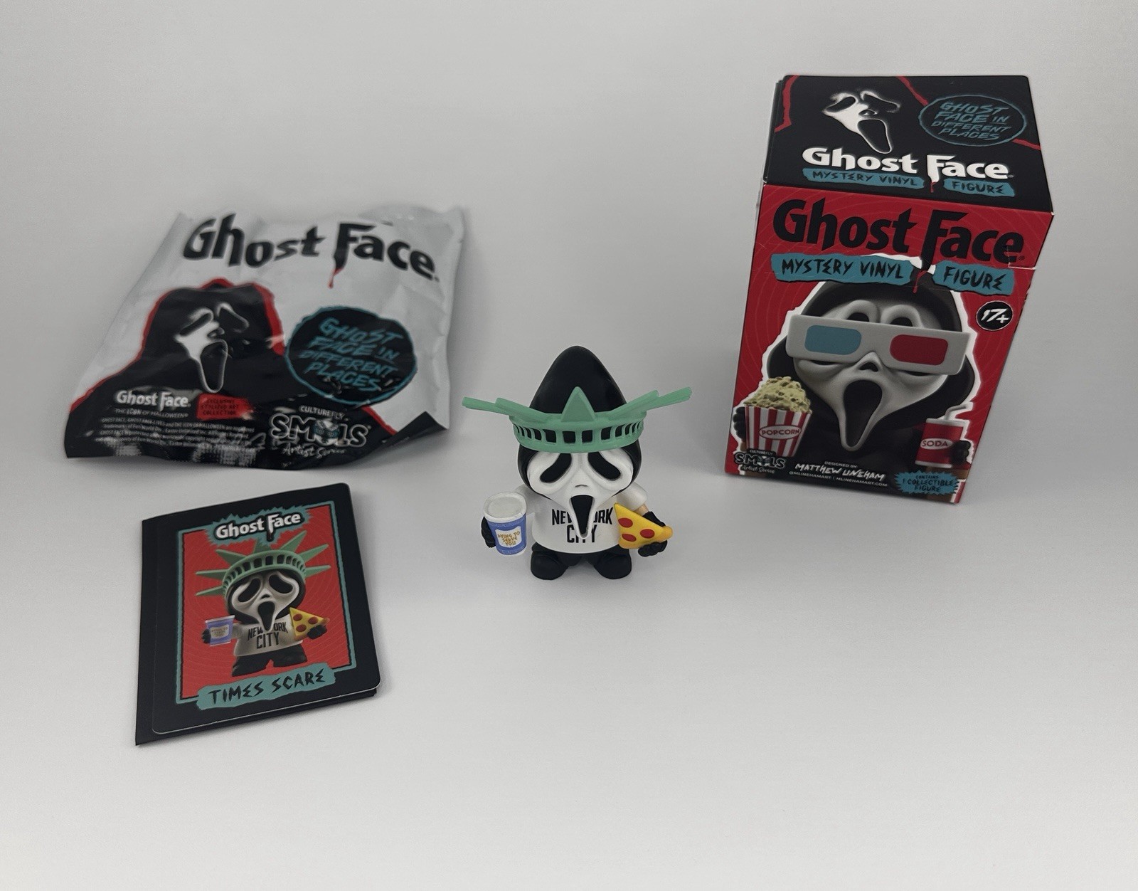 Ghost Face Times Scare CultureFly Mystery Vinyl Figure NYC Statue of Liberty