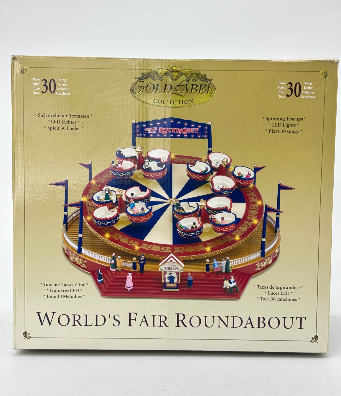 Mr. Christmas World\'s Fair Roundabout Gold Label Musical Animated Tested w/ Box