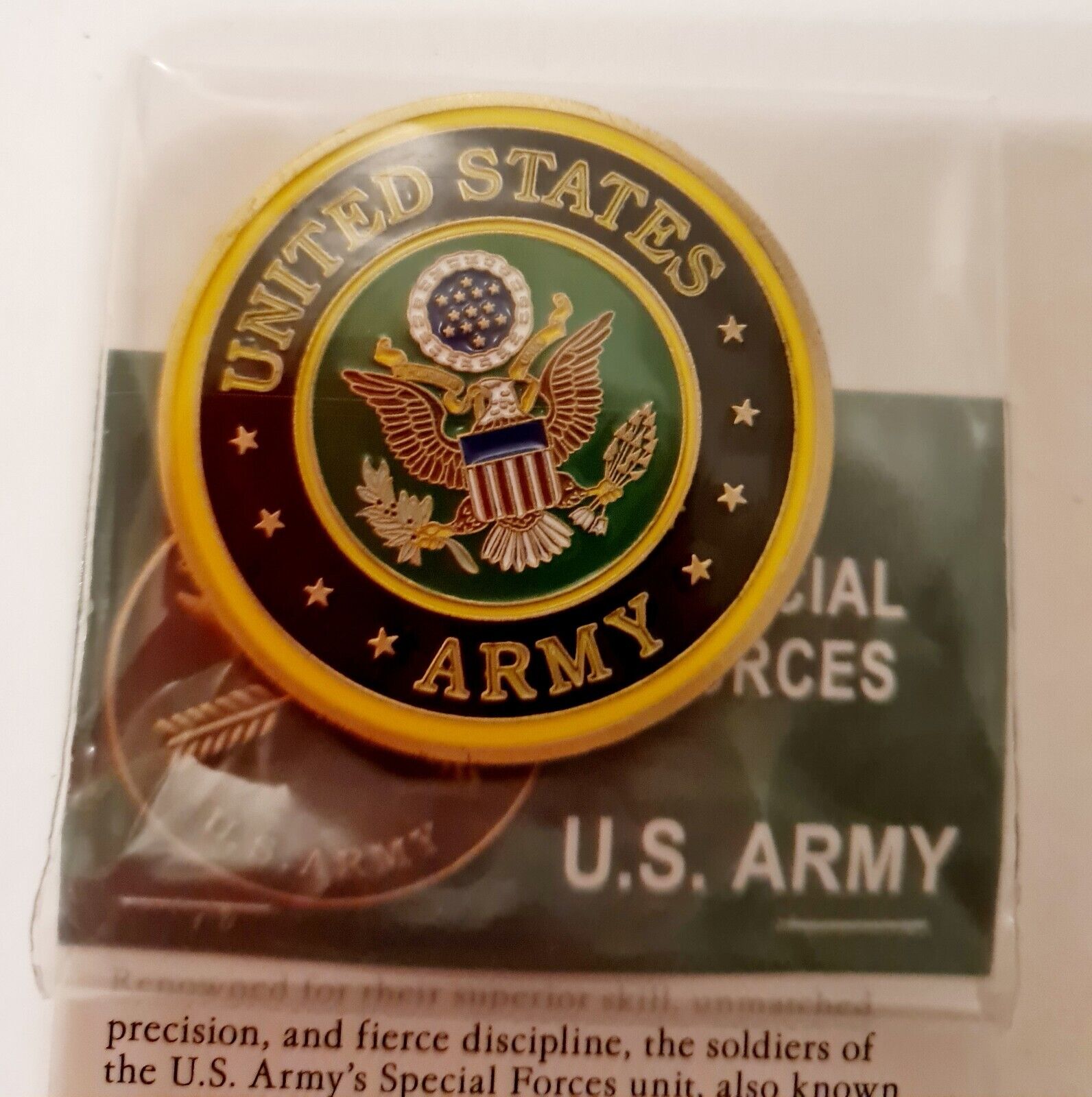 UNITED STATE ARMY SPECIAL FORCES  Challenge Coin New (O2