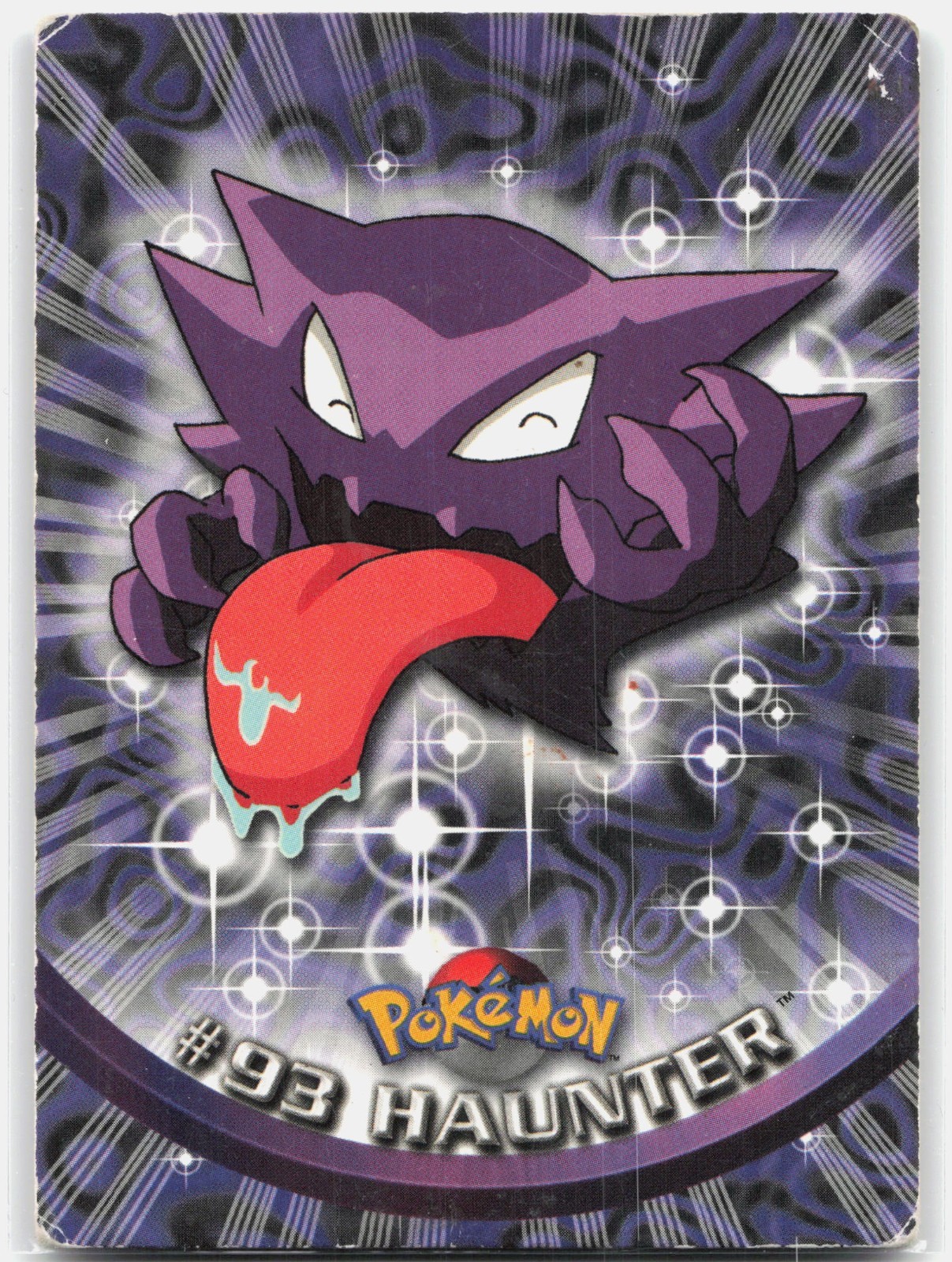 1999 Pokemon Topps Haunter #93 Blue Logo Card HP