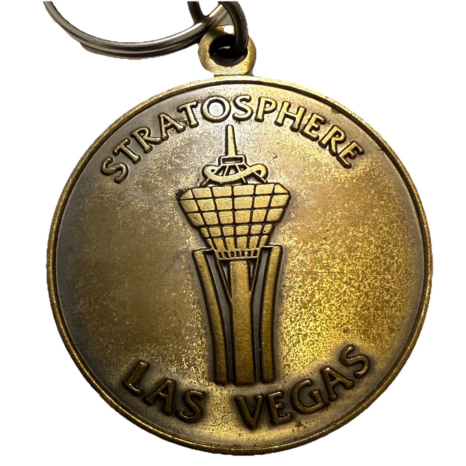 Rare Vintage Las Vegas Pendant Stratosphere Advertising Keychain Collectible