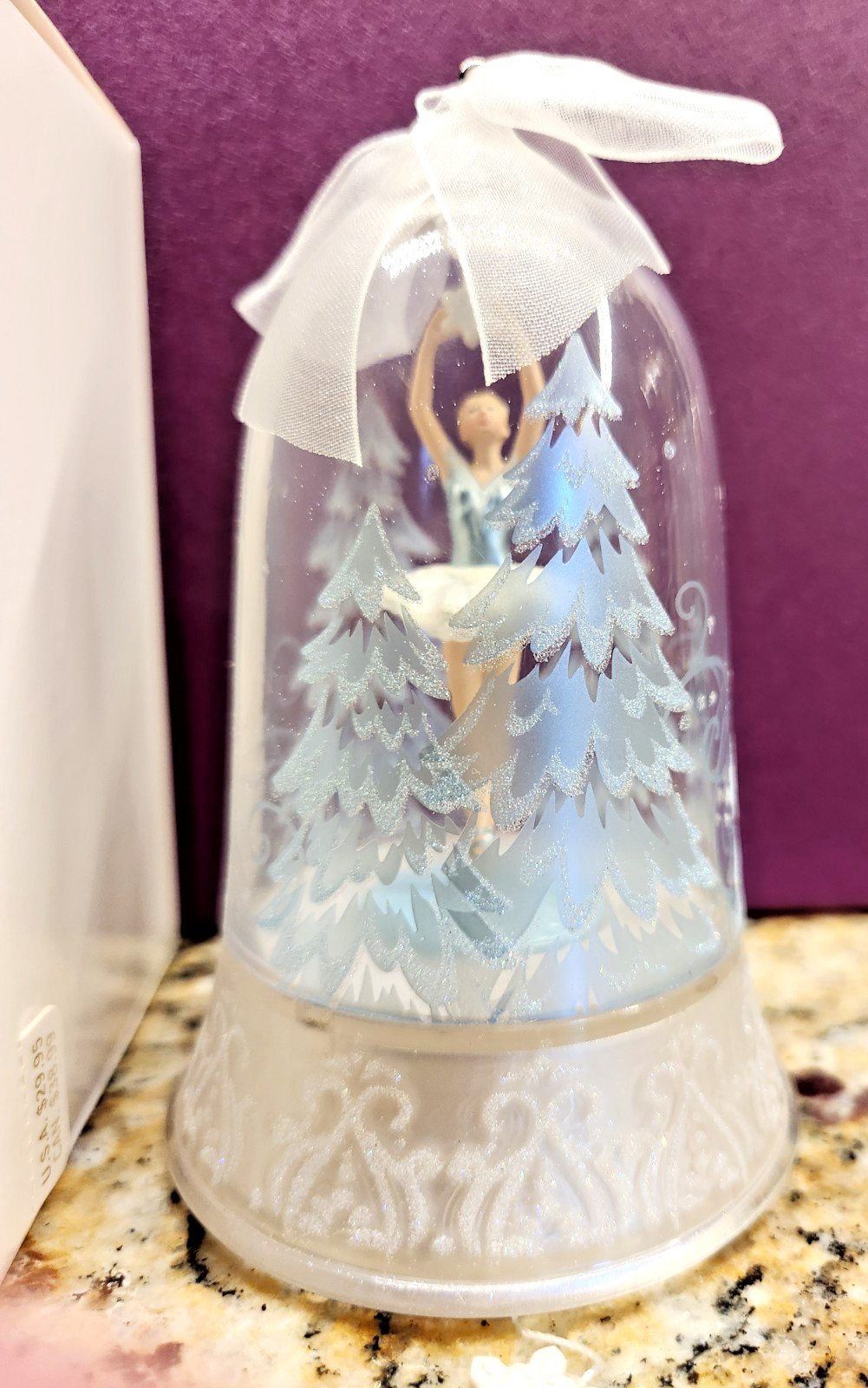 Hallmark Keepsake Ornament Snowflake Ballerina Magic Sound Motion - 2012 - NIB