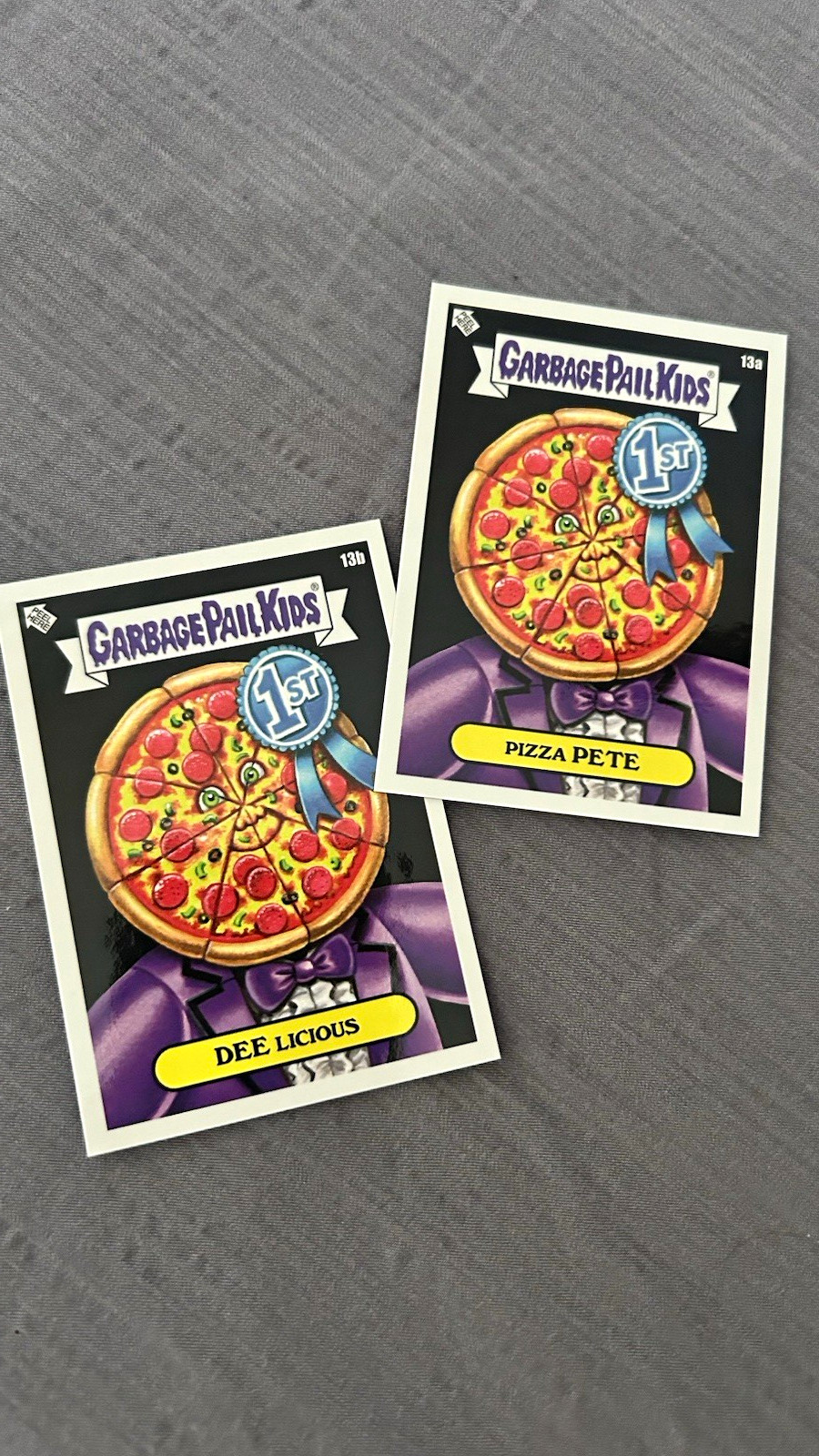 Topps Garbage Pail Kids 1st 2021 Cards 13a/13b Pizza Pete & Dee Licious