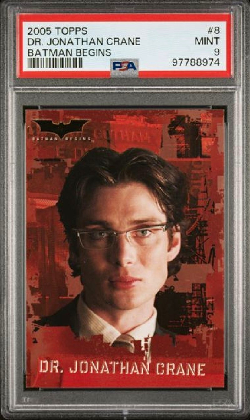 Topps 2005 Batman Begins #8 Dr. Jonathan Crane PSA 9 Cillian Murphy Rookie