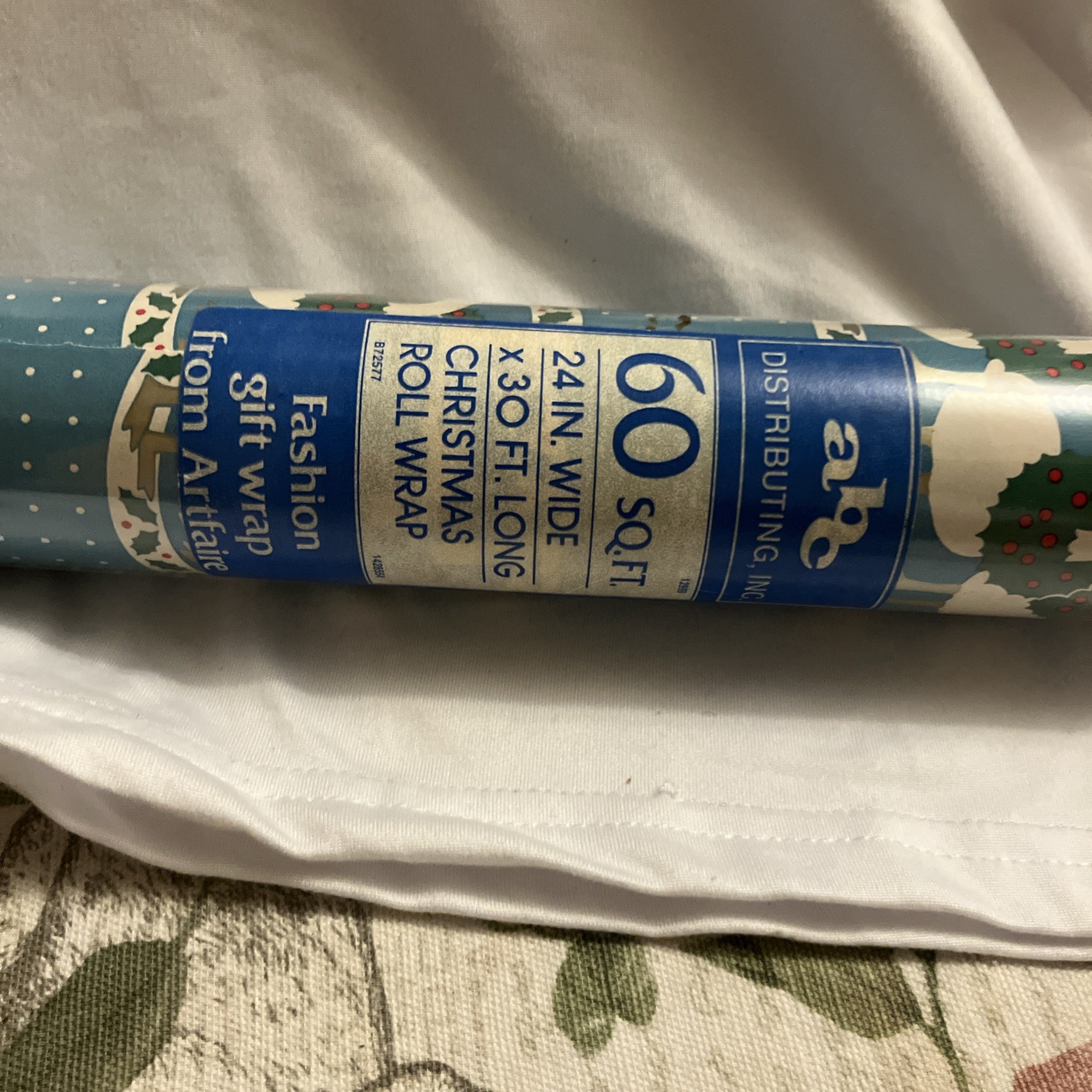 Vintage 90’s Artfaire Christmas Goose Wrapping Paper Cottage GrannyCore Rare  