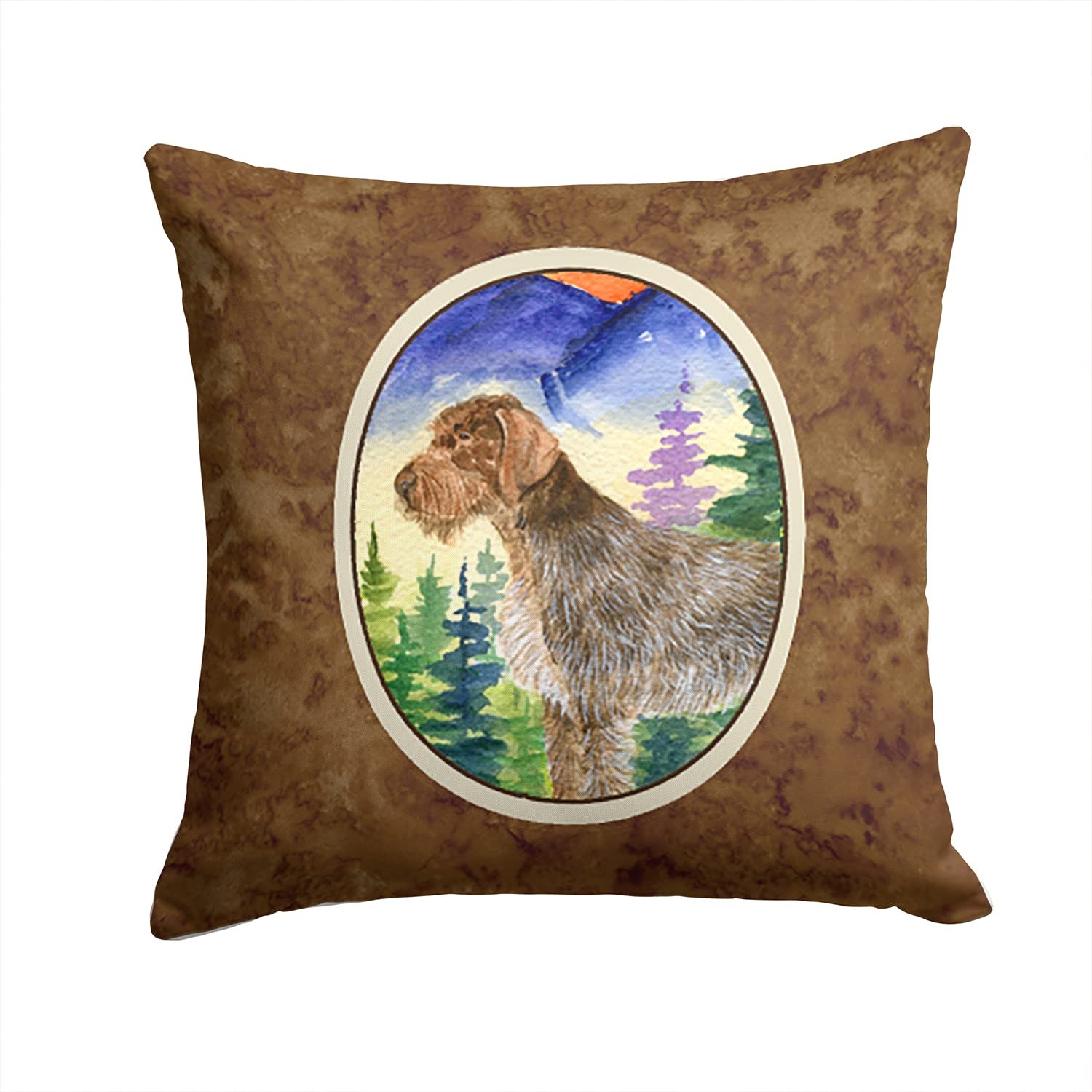 Caroline's Treasures SS8226PW1414 German Wirehaired Pointer Fabric Decorative Pi