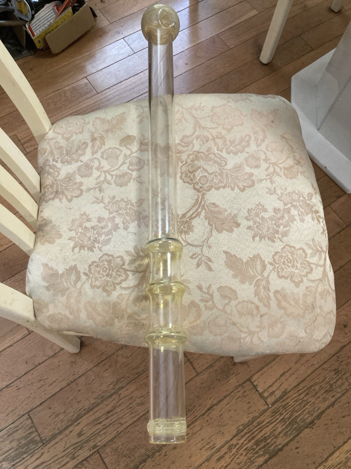 Vintage 1990’s Glass Bong Pipe Steamroller 27” Long HUGE