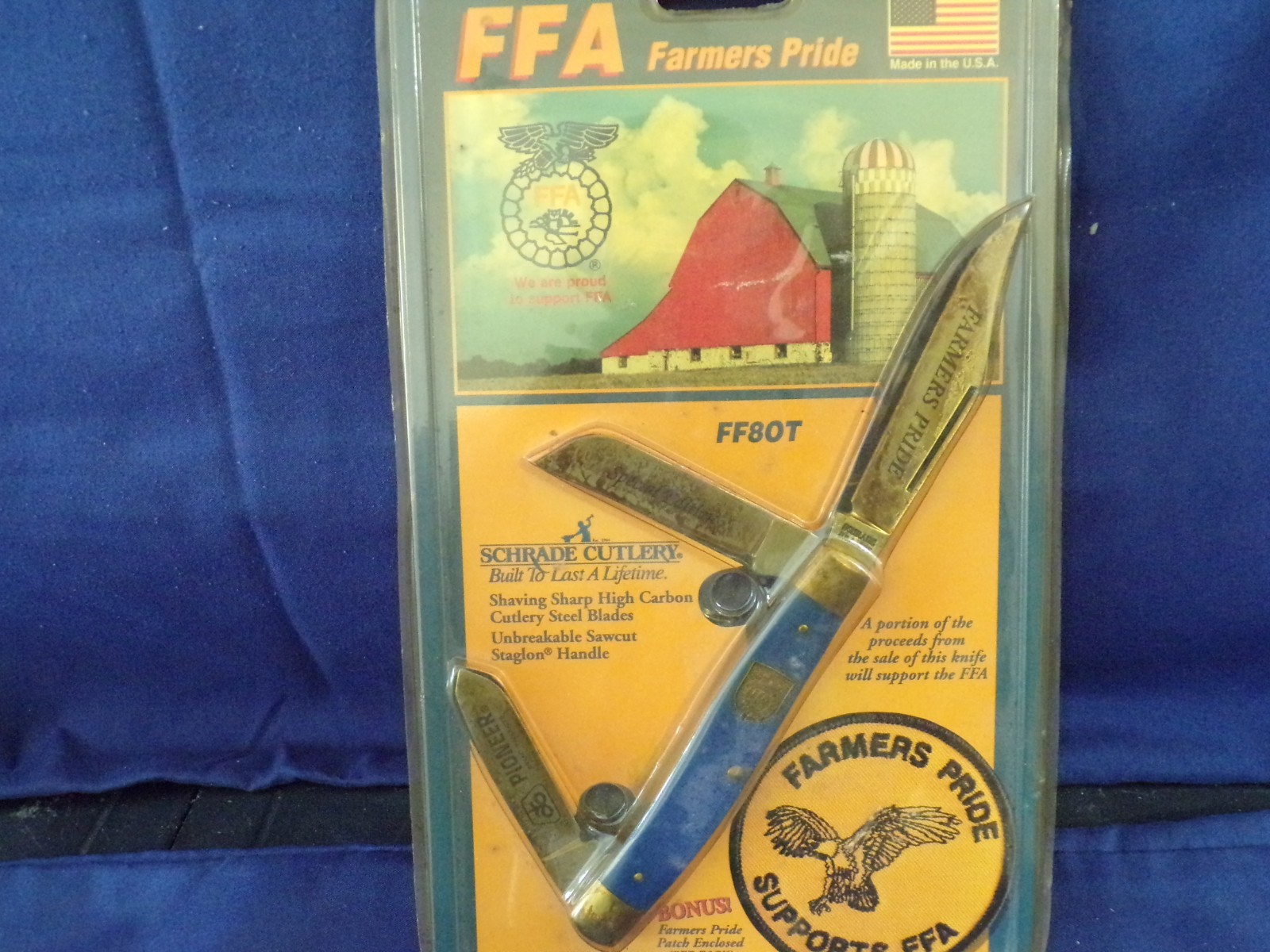 SCHRADE Cutlery FFA Farmers Pride #FF80T with Patch