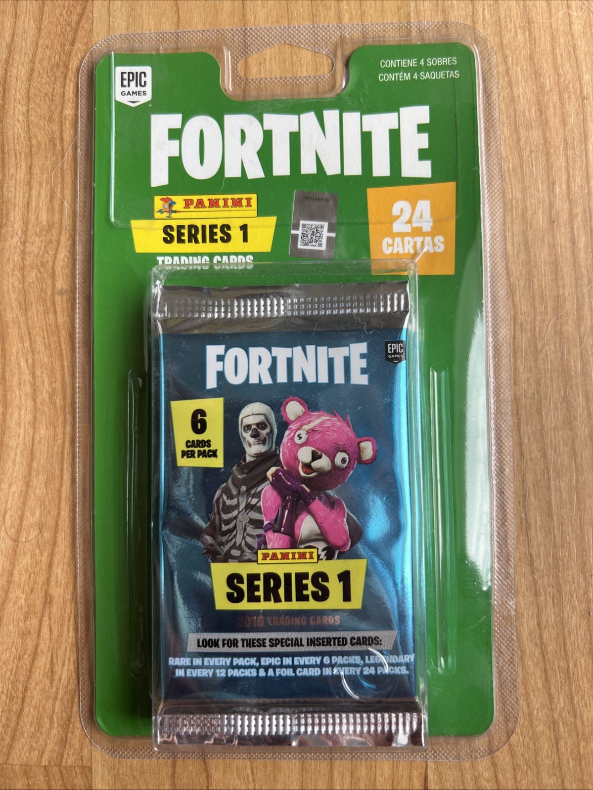 2019 Panini Fortnite Series 1 Sealed Blister 4 Booster Packs 6 Cards