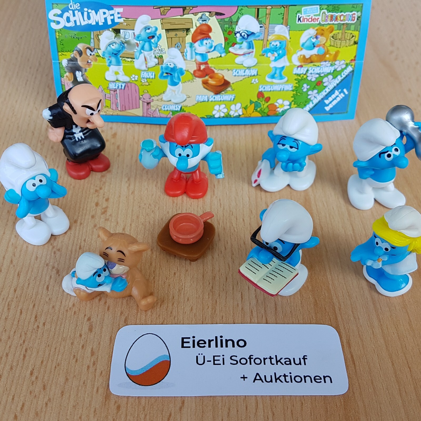 TOP KINDER SURPRISE SET - The Smurfs Village - MINT 1.3\