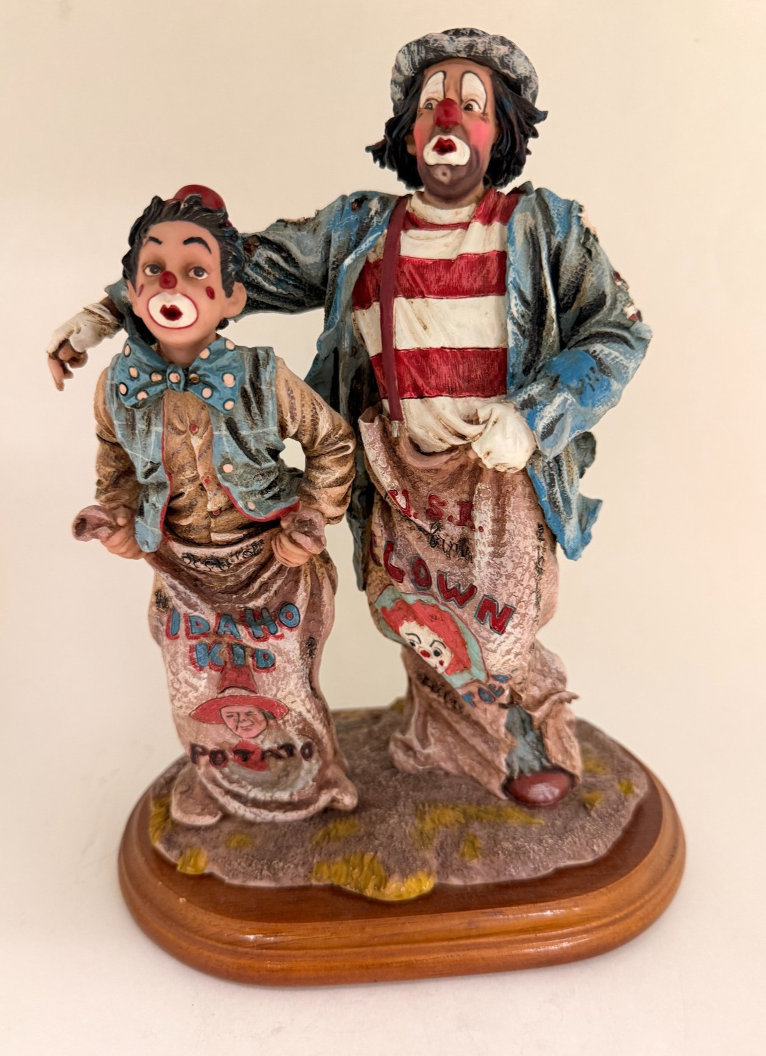 Rare Vanmark 1999 “Clowning In America” “Sack Race” Stamped 1/1745