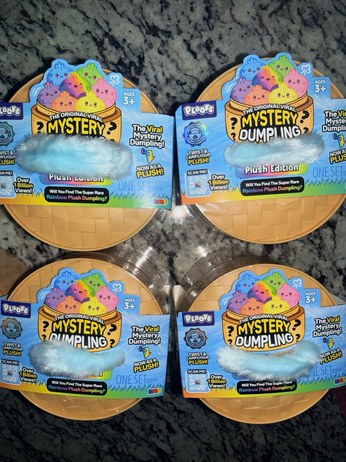 RMS Ploofs Viral Mystery Dumpling Plush Edition Set of 4 