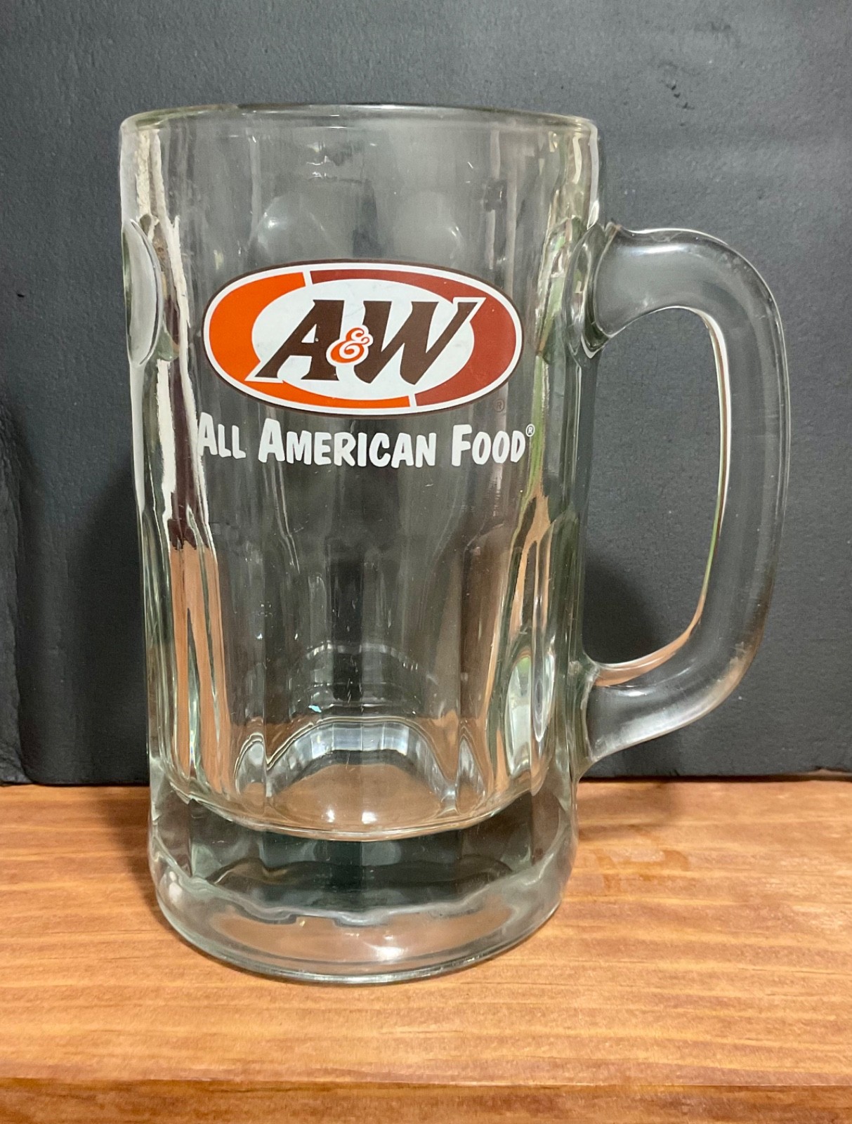 Vintage A&W Root Beer Glass Mug 6” All American Food Heavy Restaurant