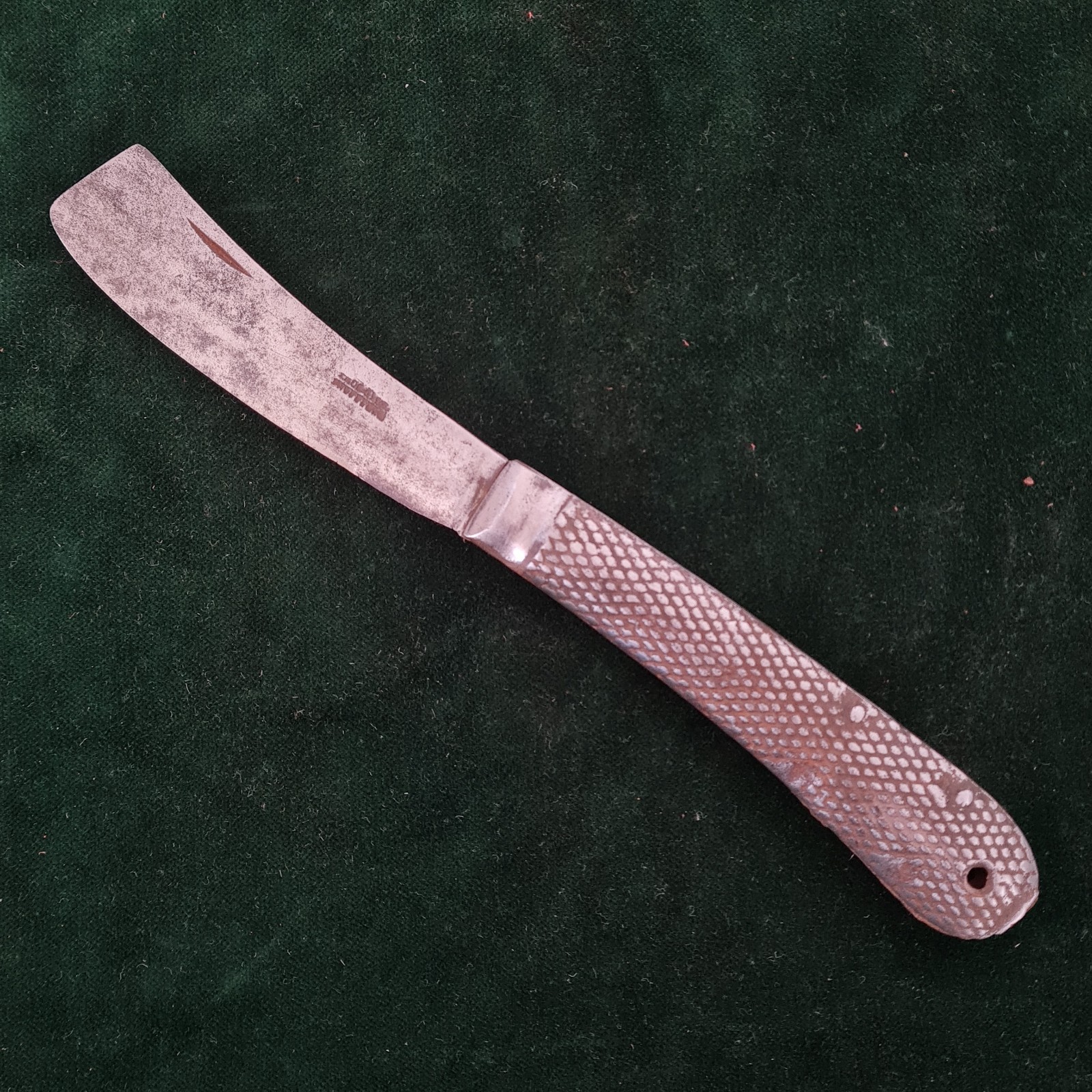 Vintage antique all steel  Sheffield knife stamped working folding knife 9