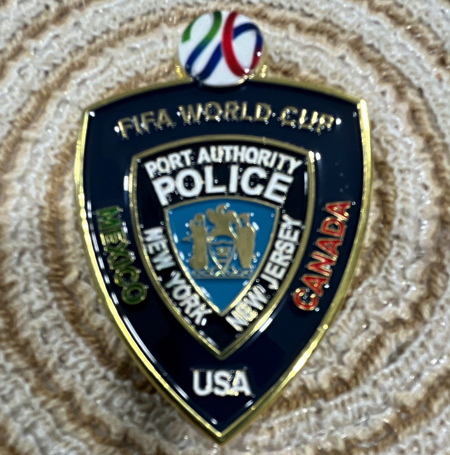 Port Authority Police 2026 FIFA World Cup USA Canada Mexico Challenge Coin