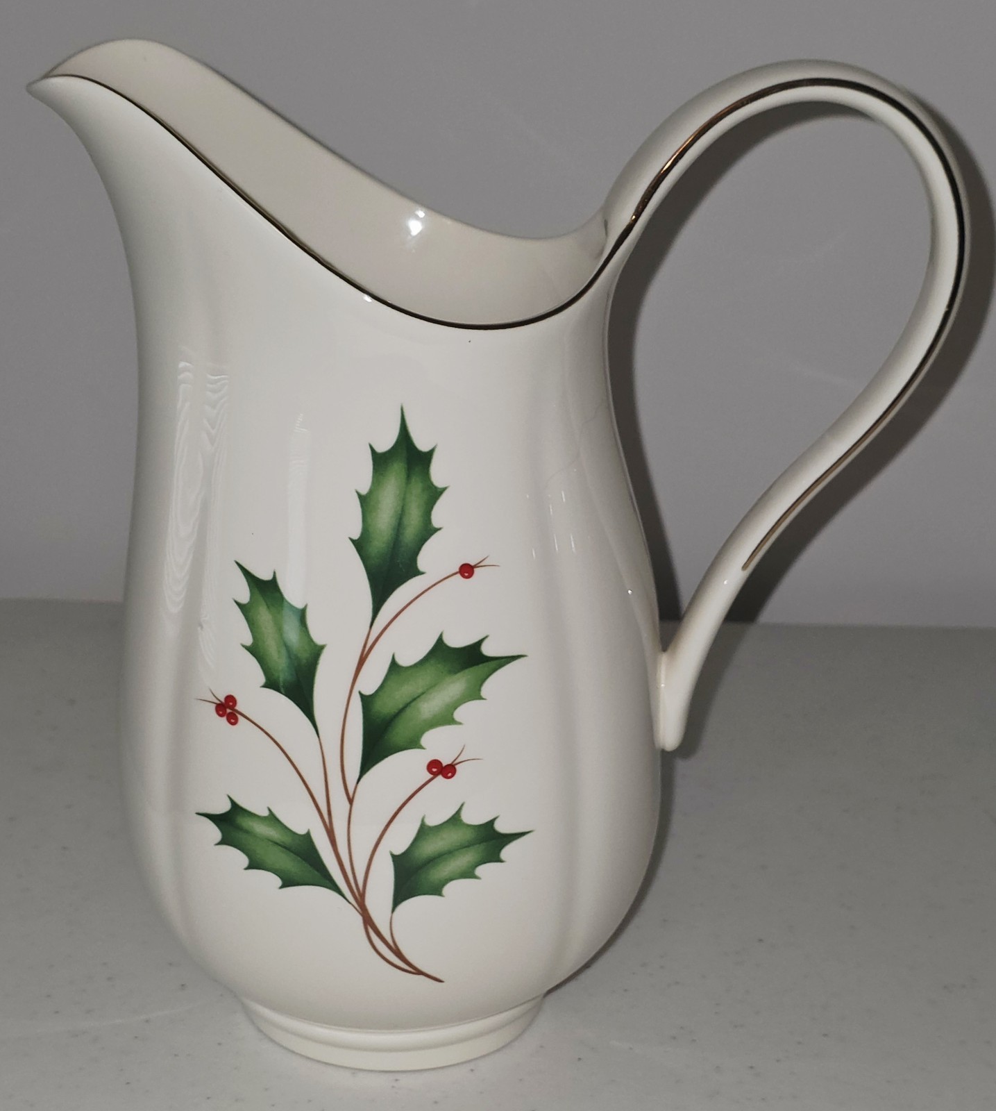 Lenox Holiday Holly Pitcher