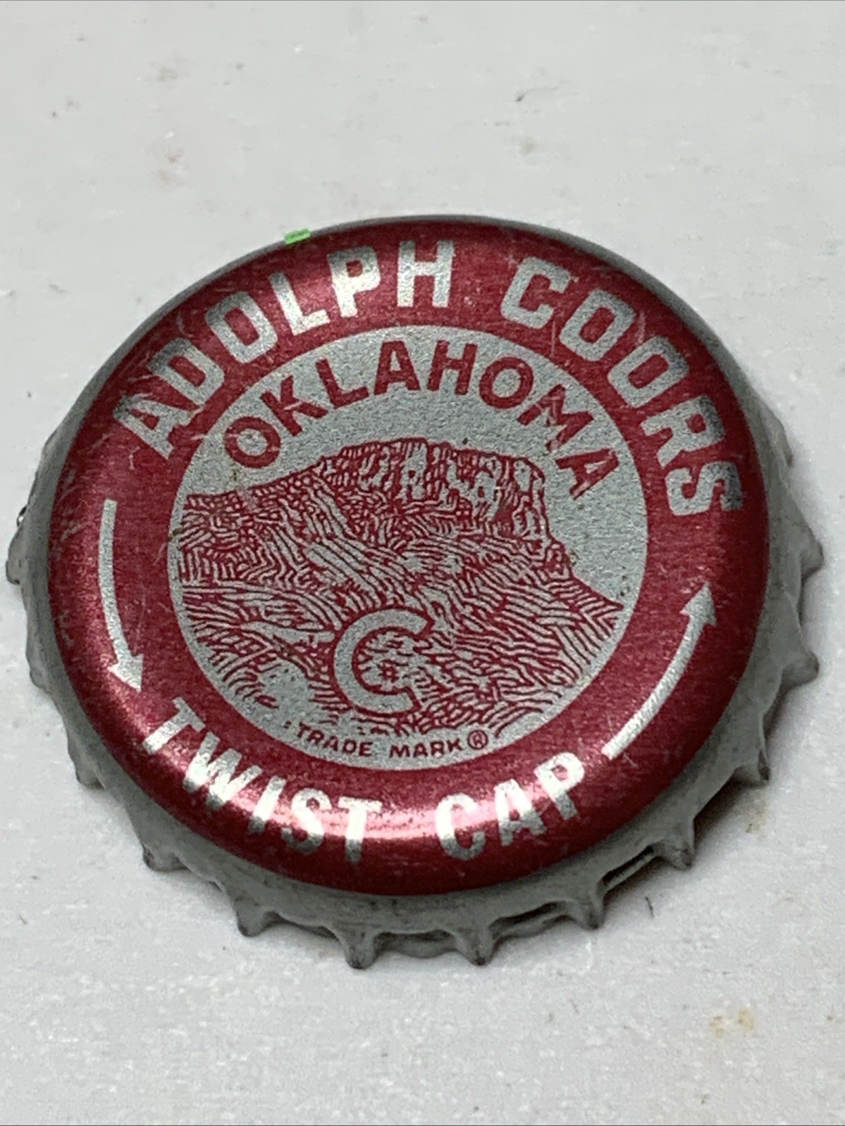 Vtg. Adolph Coors Oklahoma Twist Cap