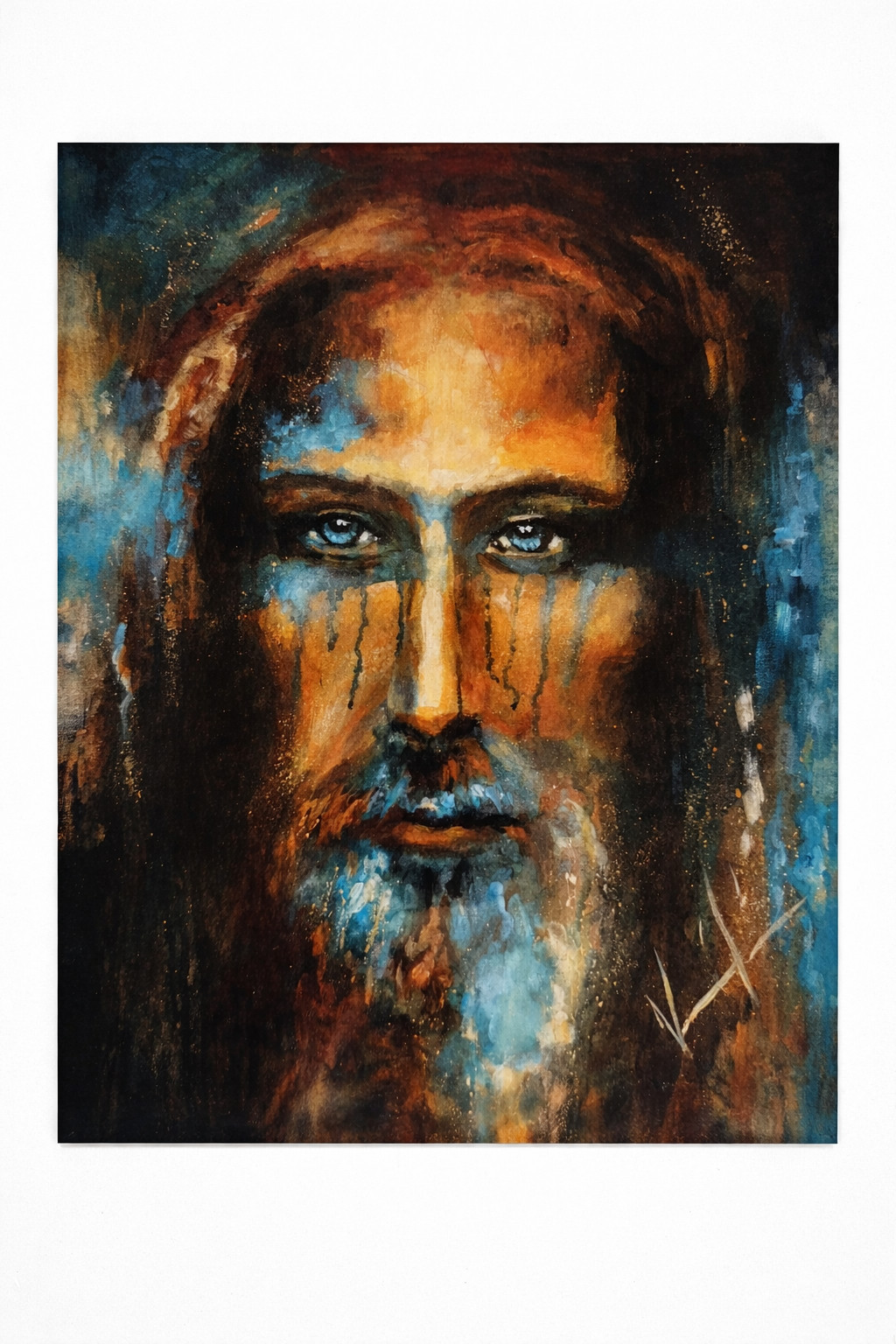 Vanessa Horabuena The Shroud of Turin - Eyes Of Grace 8“ X 10“ Art Print