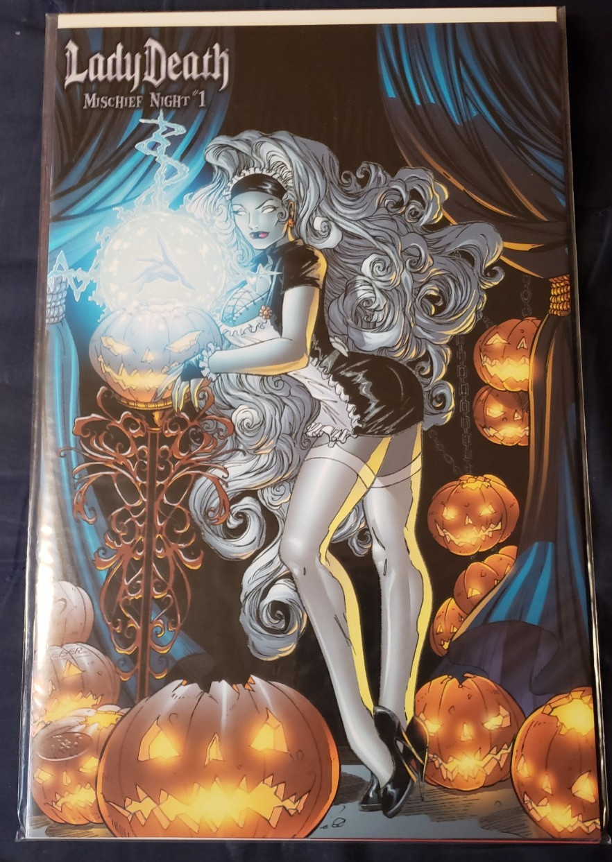 Lady Death: Mischief Night #1 2001 First Printing, Glow In The Dark. Ltd 2000.