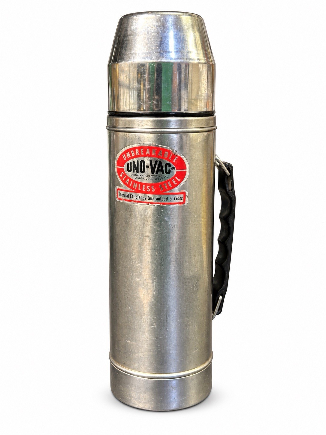 Uno-Vac Vintage Stainless Steel Thermos Flask