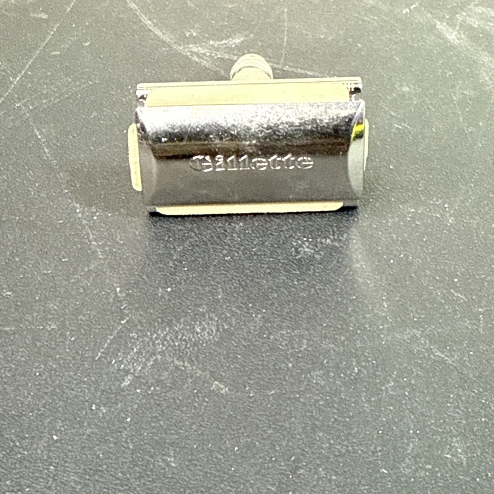 Vintage Gillette Tech Safety Razor ~ Silver Tone