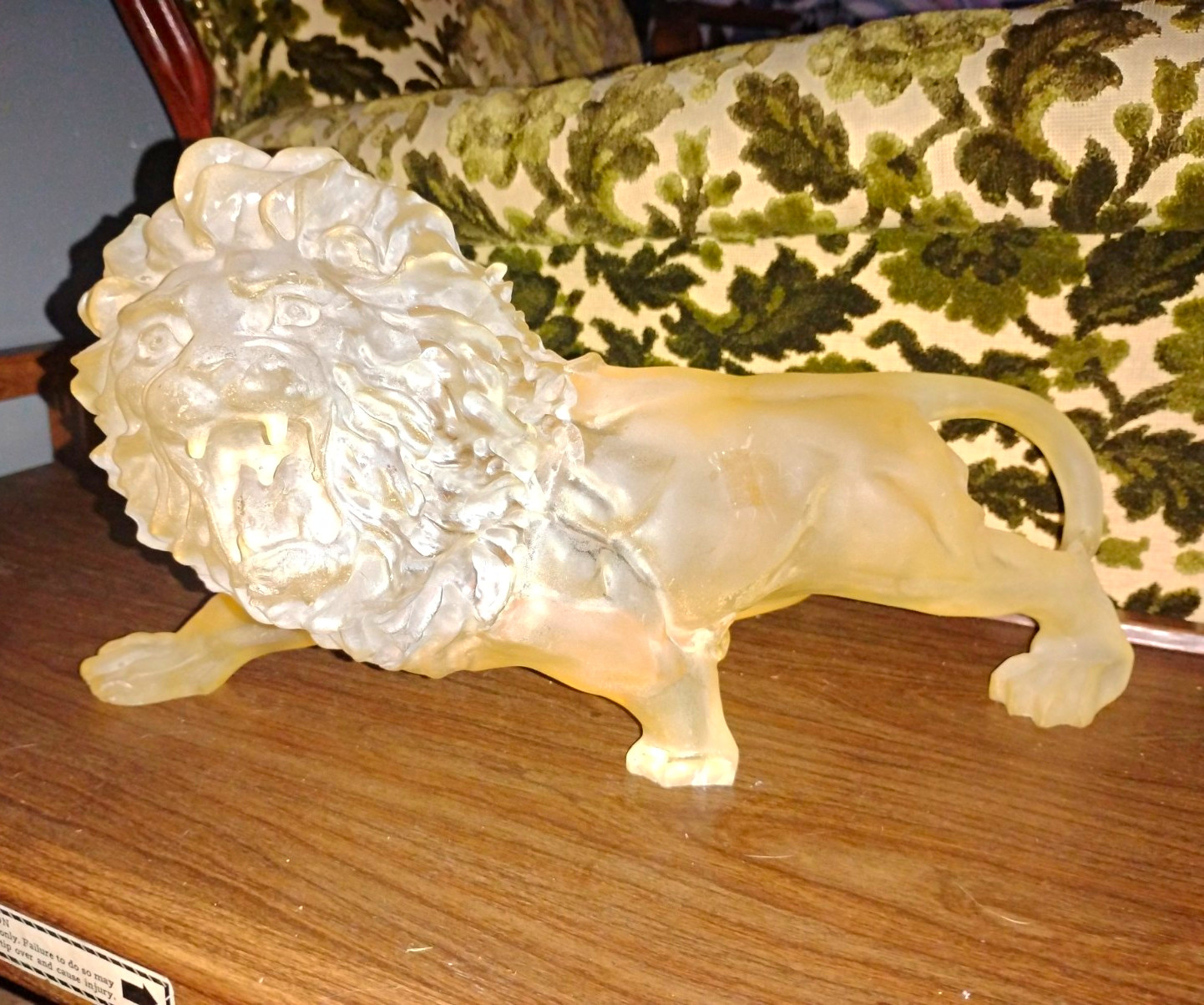Large Lion Statue Vintage rare piece estate find 