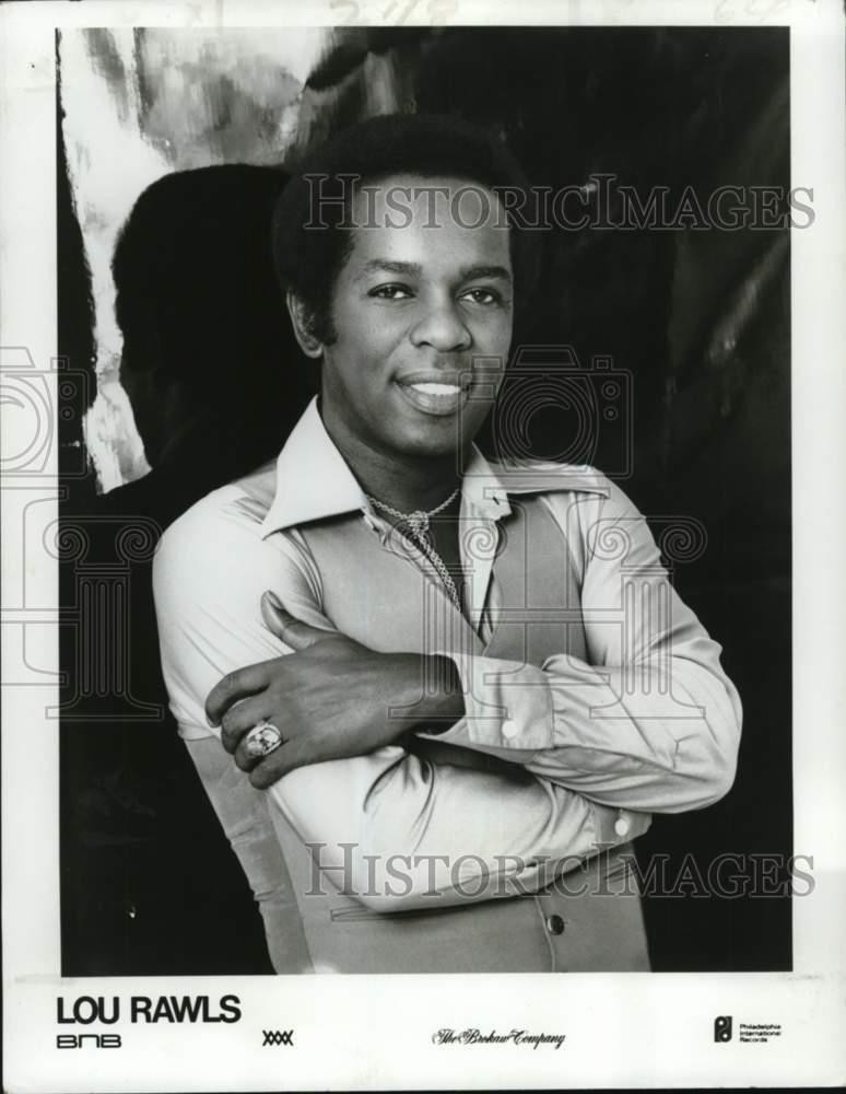 1978 Press Photo Singer Lou Rawls to perform at Theater of Performing Arts