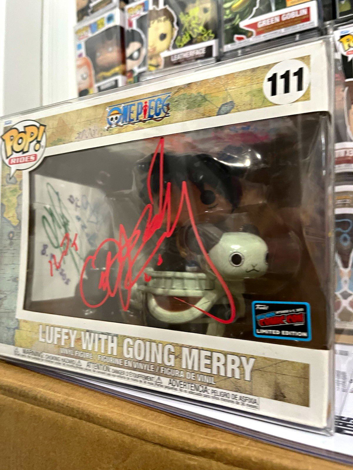 Signed 7x JVA One Piece Luffy Going Merry #111 SDCC LE Auto JSA GH025162