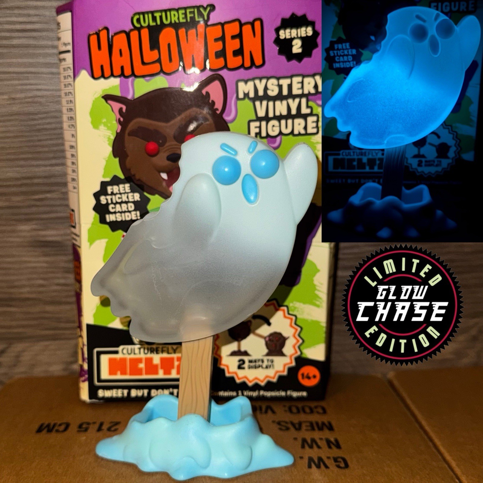 Glow Ghost Chase Culturefly Meltz Halloween Horror Ice Cream Popsicle Figure