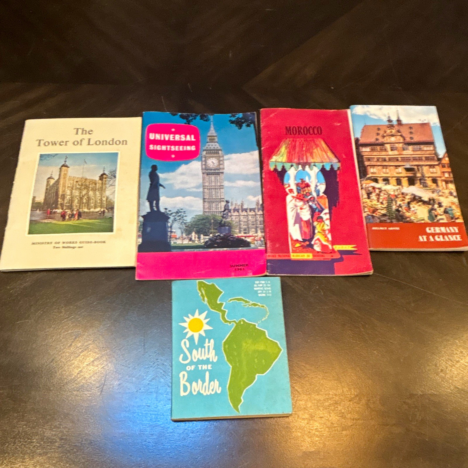 Lot of 5 Vintage 1950s 1960s Travel Brochures Booklets London Morocco Germany