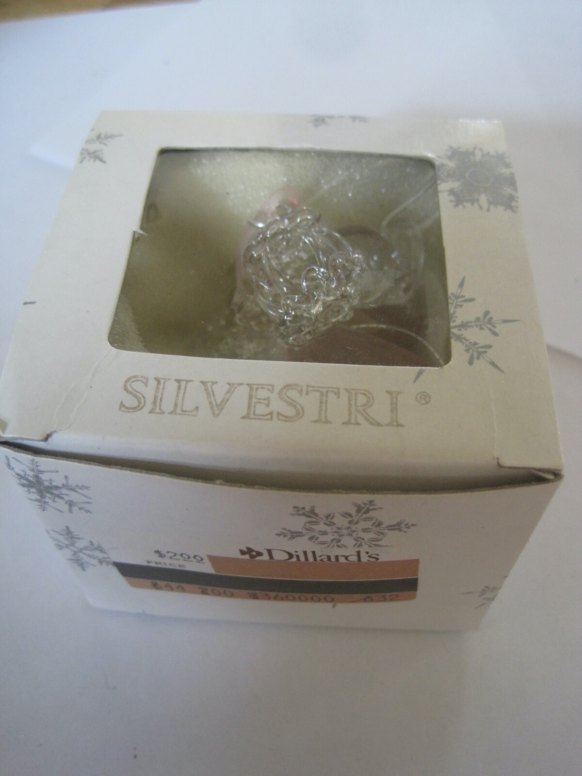 Silvestri Spun Glass Branch W/ Bird Retro