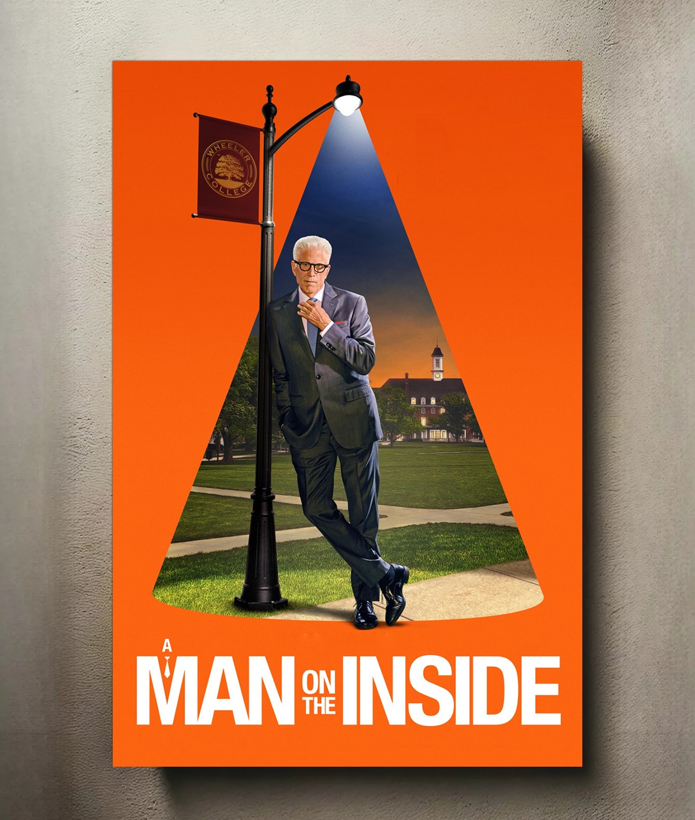 A Man on the Inside 8x12 Metal TV Show Poster Sign